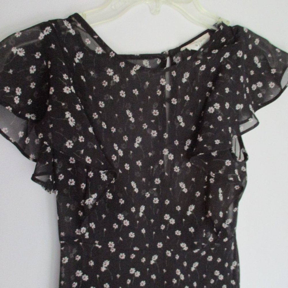 Lost & Wander Womens Black Dress Flowers Size XS - Picture 2 of 4